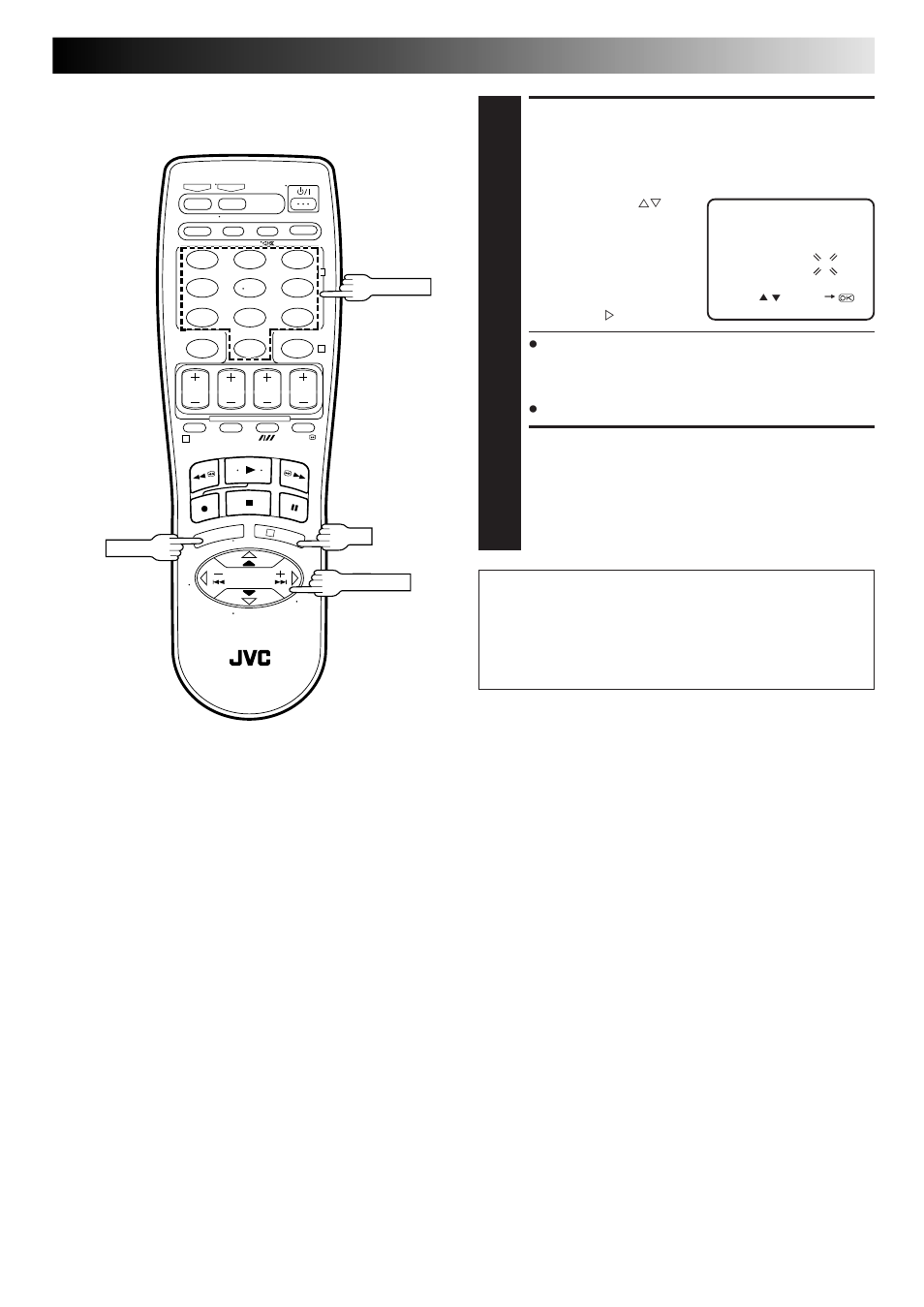 Enter receiving channel position number, Return to normal screen, Guide program number | JVC HR-J667MS User Manual | Page 23 / 48