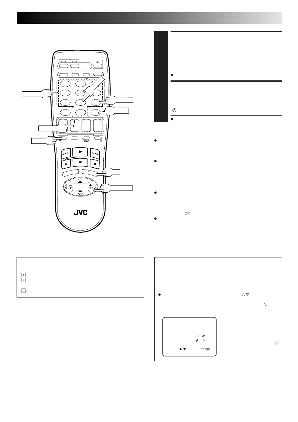 Return to normal screen, Engage recorder's timer mode, Attention | JVC HR-J667MS User Manual | Page 25 / 48