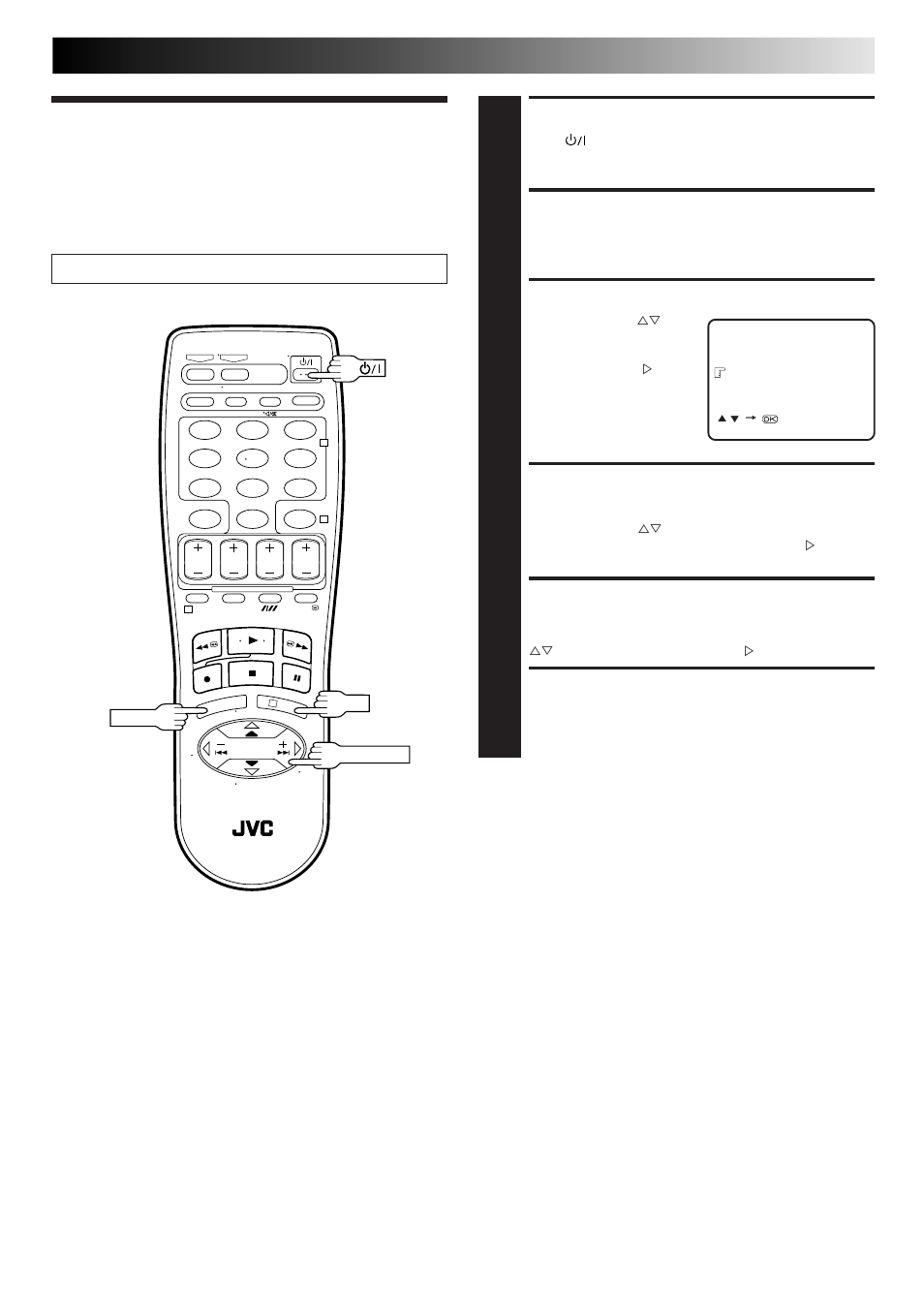 Select language | JVC HR-J667MS User Manual | Page 9 / 48