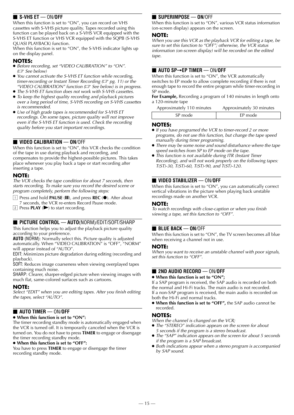 JVC HR-3911U User Manual | Page 15 / 24