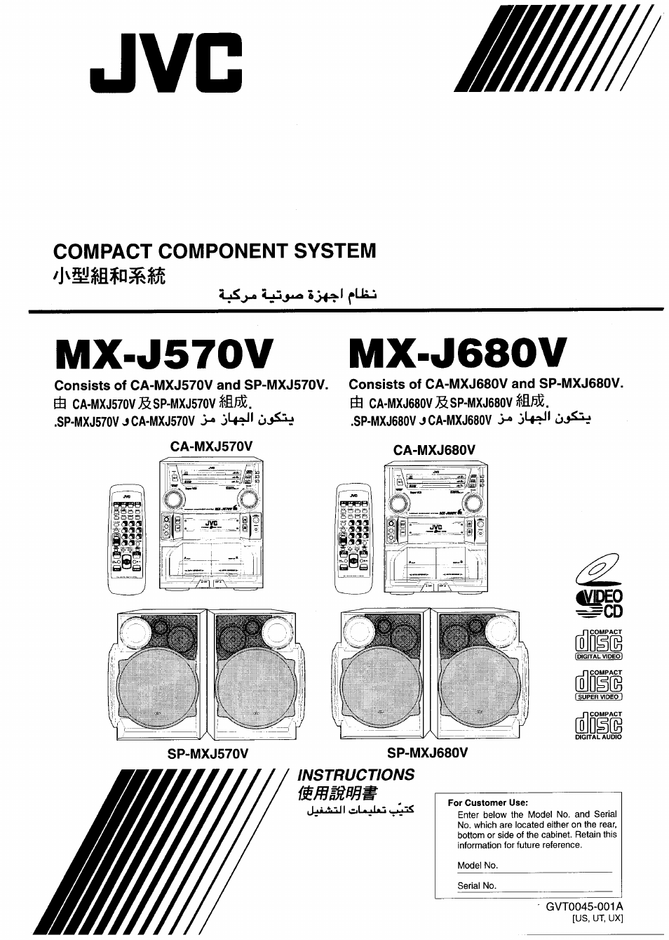 JVC MX-J680V User Manual | 38 pages