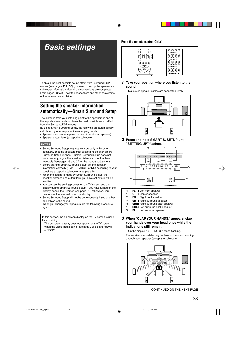 Basic settings | JVC 1105RYMMDWJEIN User Manual | Page 27 / 63