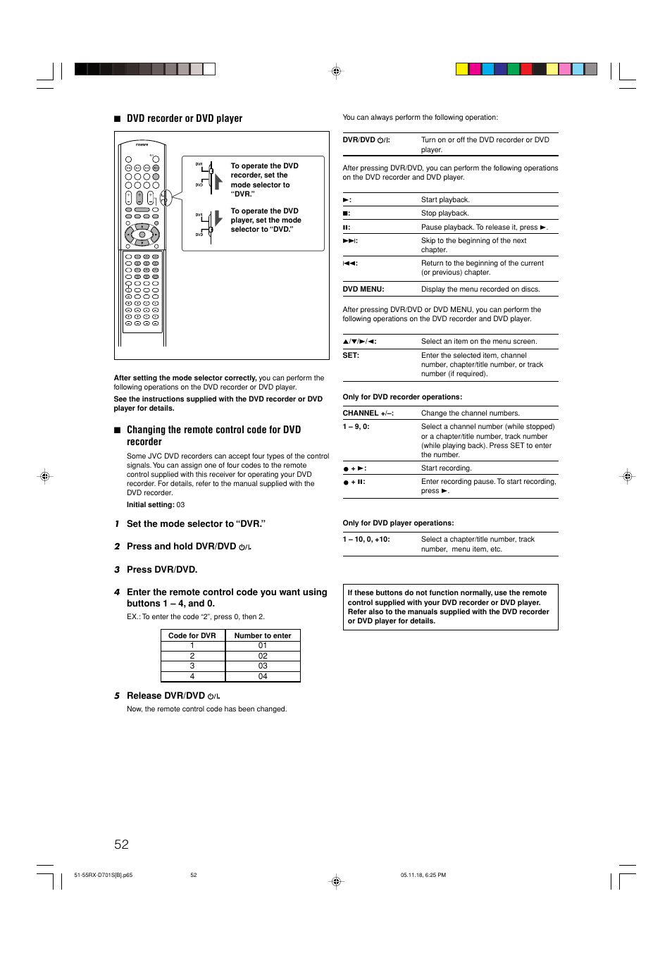 7 dvd recorder or dvd player | JVC 1105RYMMDWJEIN User Manual | Page 56 / 63