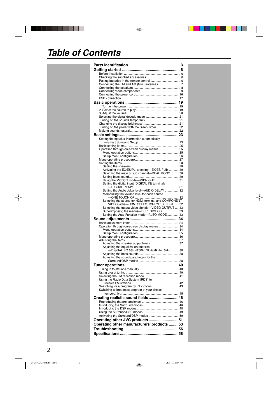 JVC 1105RYMMDWJEIN User Manual | Page 6 / 63
