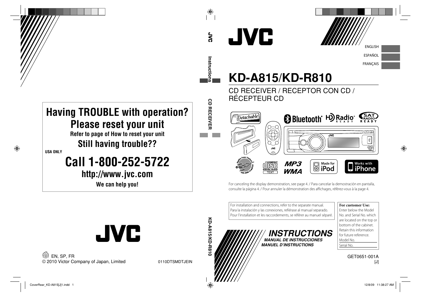 JVC GET0651-001A User Manual | 145 pages