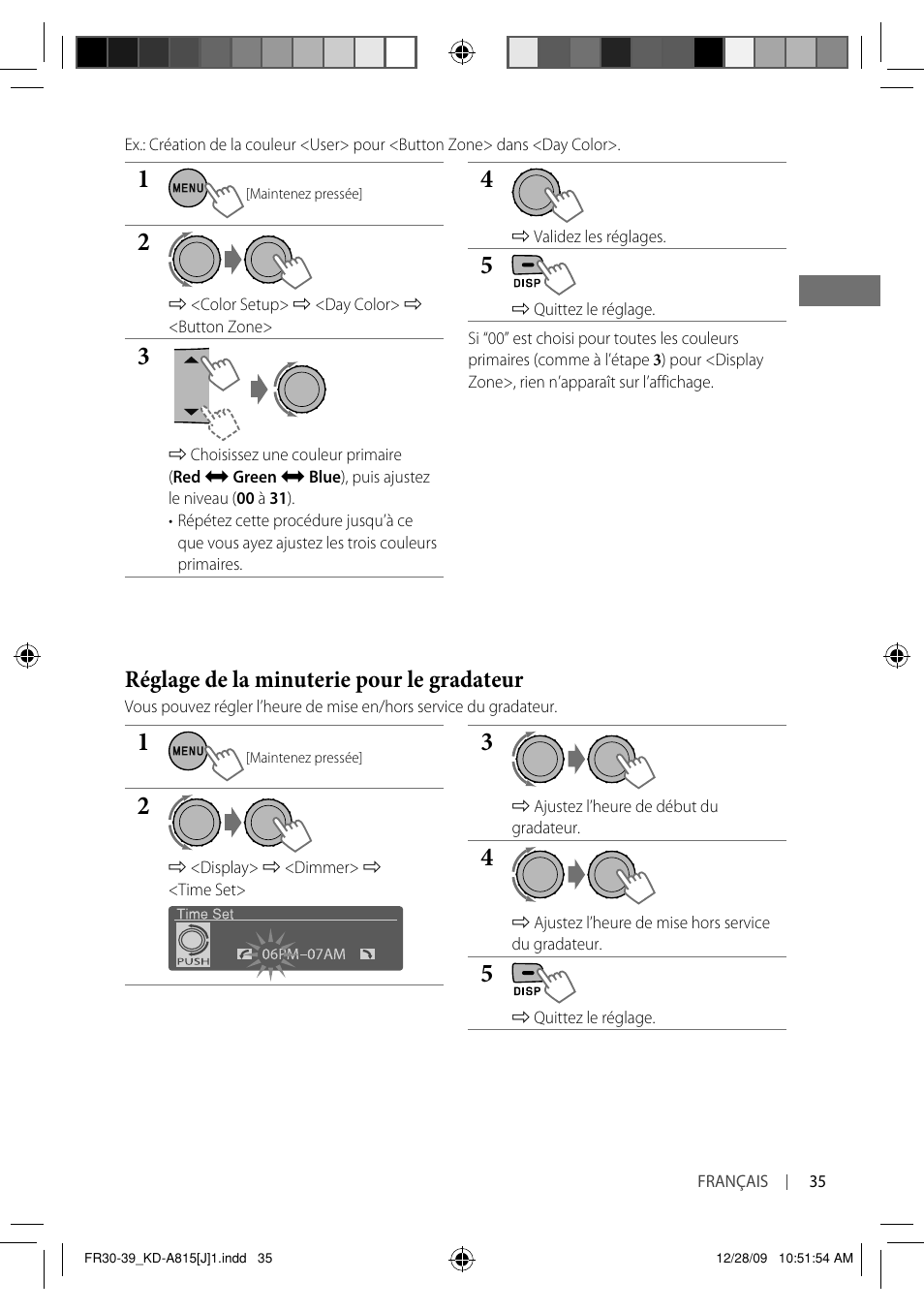 Réglage de la minuterie pour le gradateur | JVC GET0651-001A User Manual | Page 131 / 145