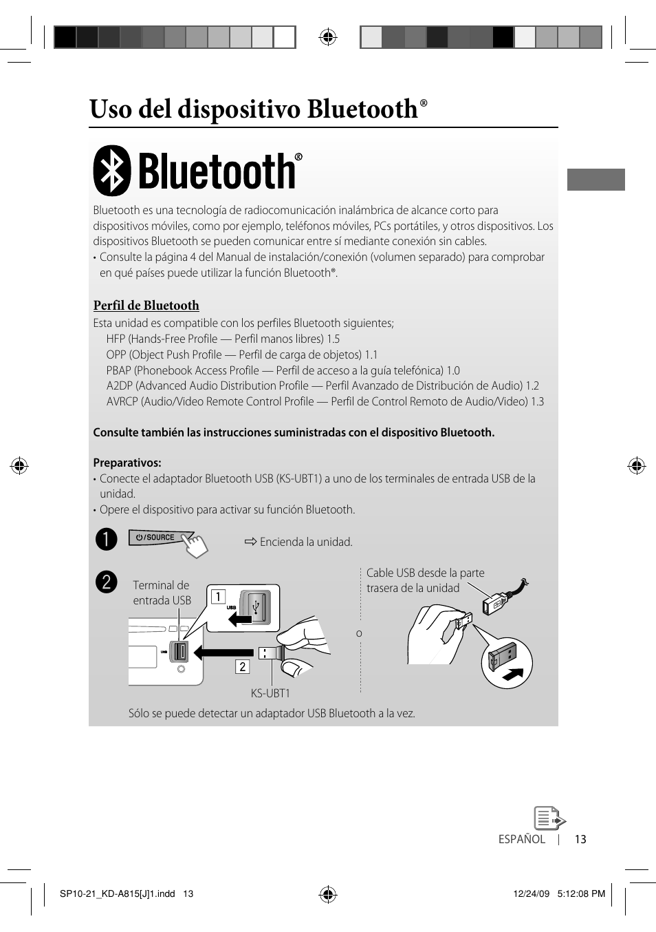 Uso del dispositivo bluetooth | JVC GET0651-001A User Manual | Page 61 / 145