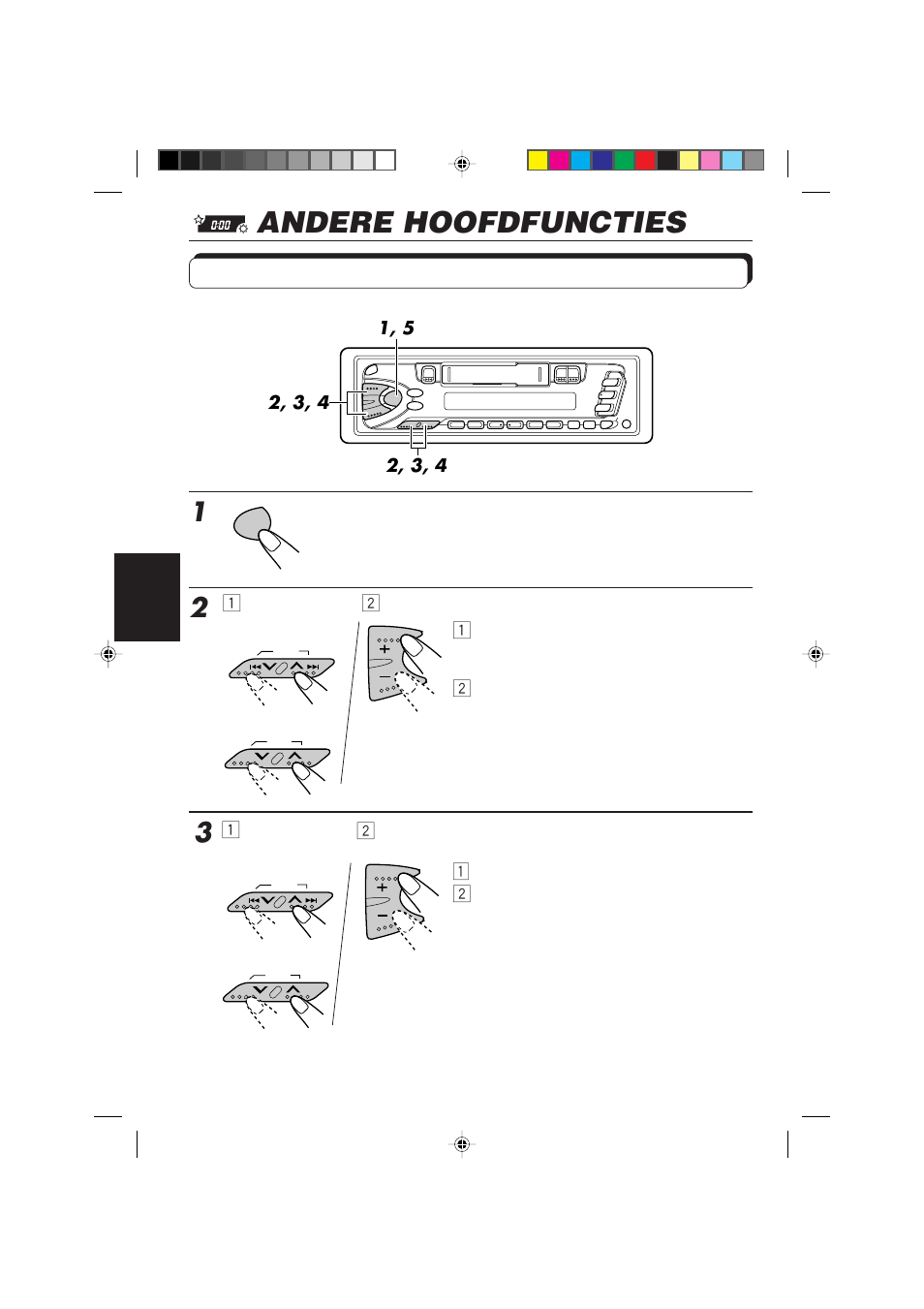 Andere hoofdfuncties, Klok instellen | JVC KS-FX450R User Manual | Page 110 / 122
