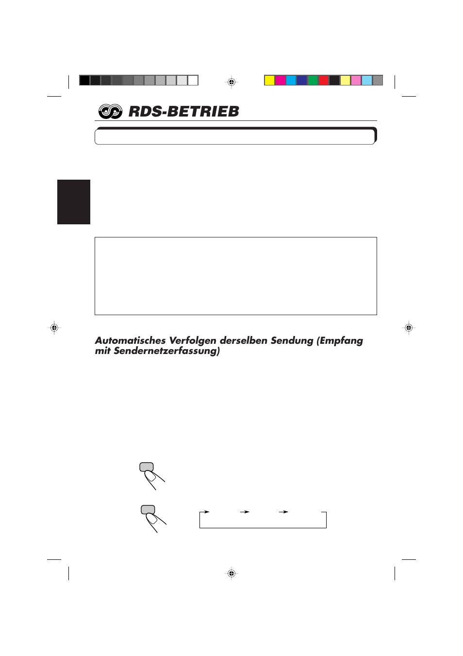 Rds-betrieb, Betriebsmöglichkeiten mit der funktion rds eon | JVC KS-FX450R User Manual | Page 38 / 122