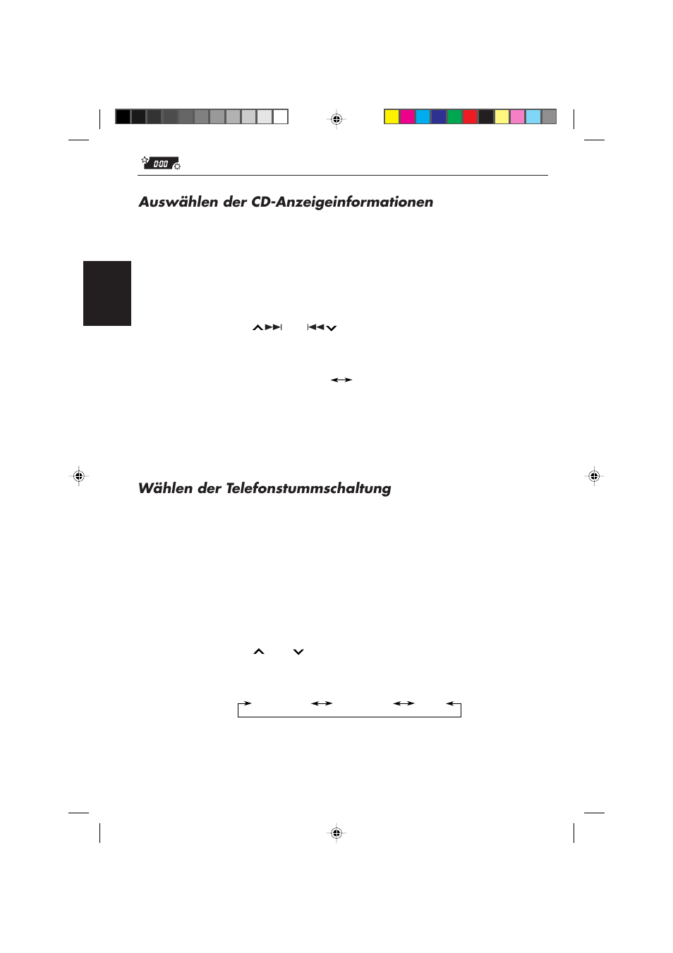 Auswählen der cd-anzeigeinformationen, Wählen der telefonstummschaltung | JVC KS-FX450R User Manual | Page 54 / 122