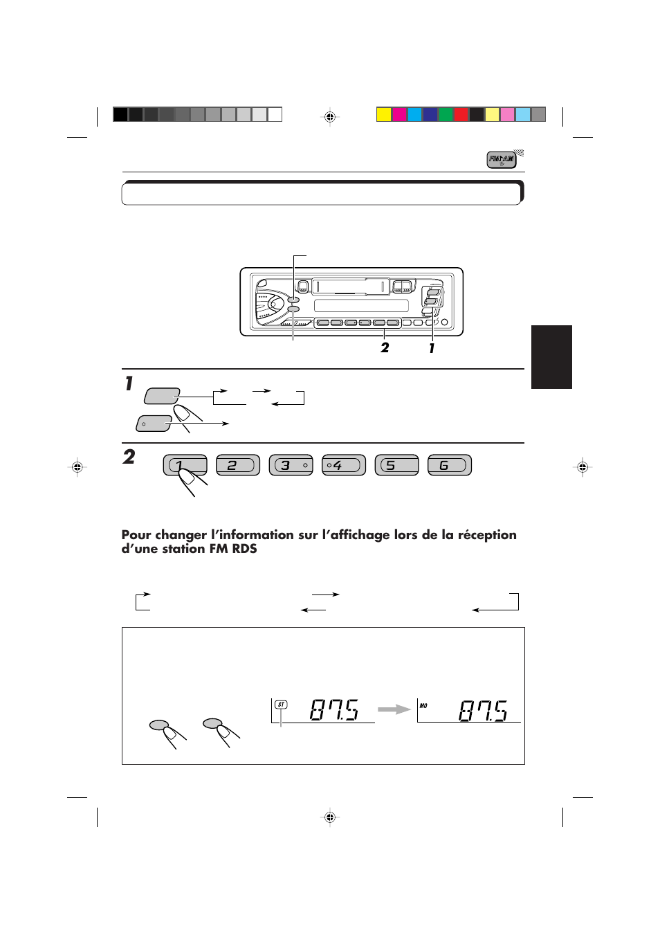 Accord d’une station présélectionnée | JVC KS-FX450R User Manual | Page 67 / 122