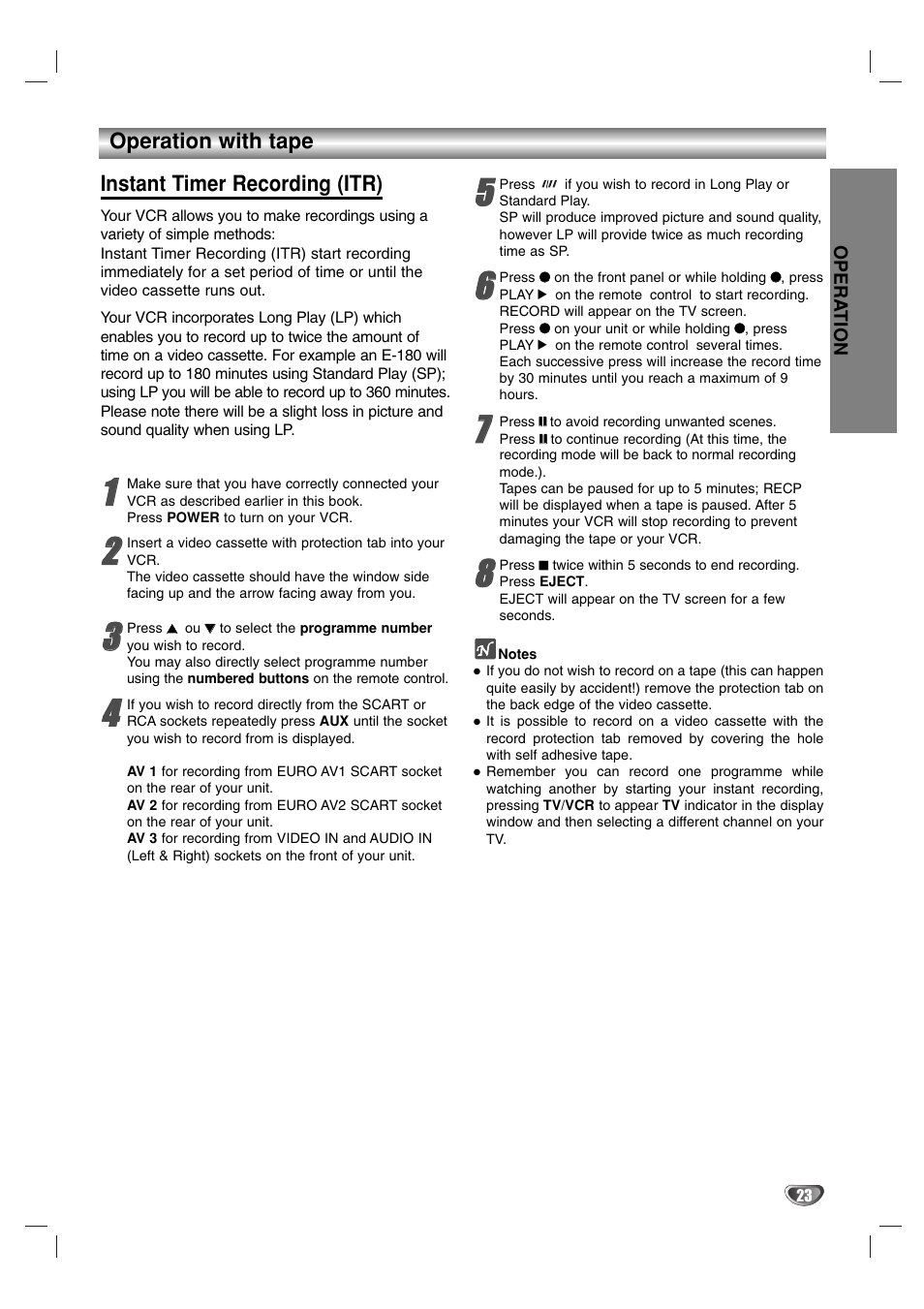 JVC HR-XV2E User Manual | Page 23 / 41