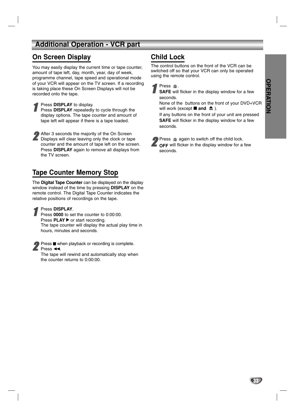 JVC HR-XV2E User Manual | Page 33 / 41