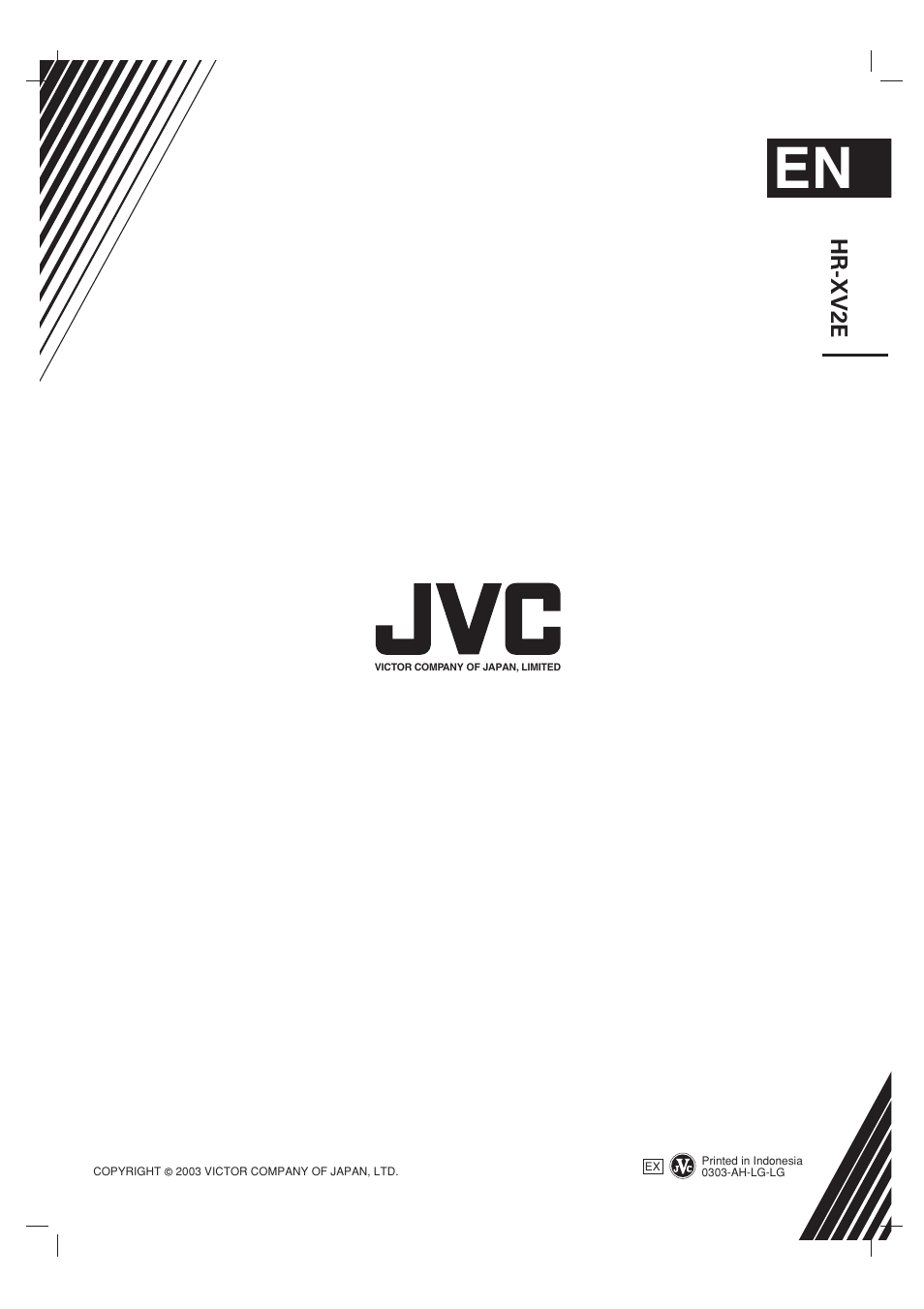 JVC HR-XV2E User Manual | Page 41 / 41