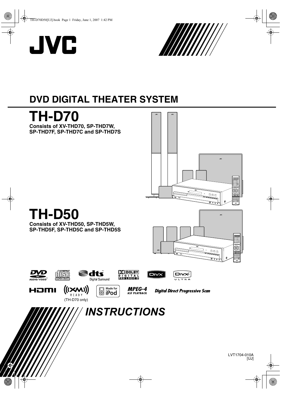 JVC SP-THD5F User Manual | 43 pages