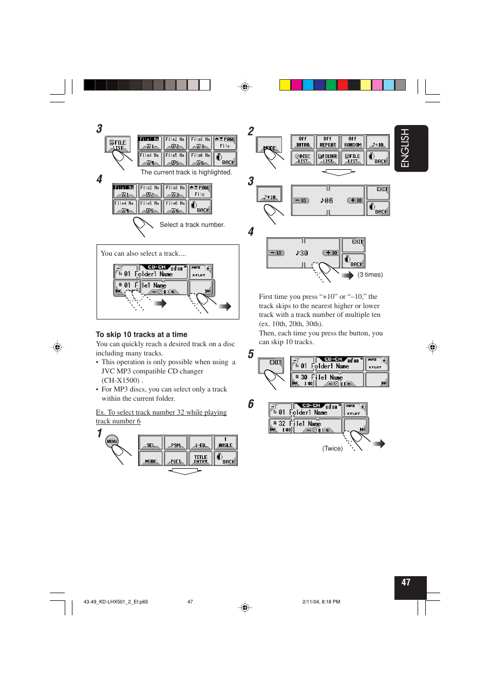 JVC CD-RECEIVER KD-LHX501 User Manual | Page 47 / 65