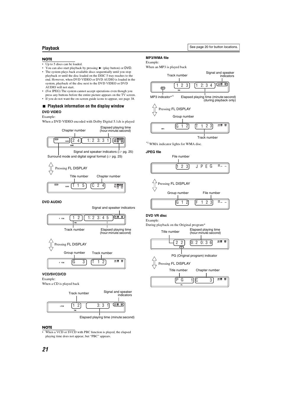 Playback | JVC TH-C3 User Manual | Page 24 / 59
