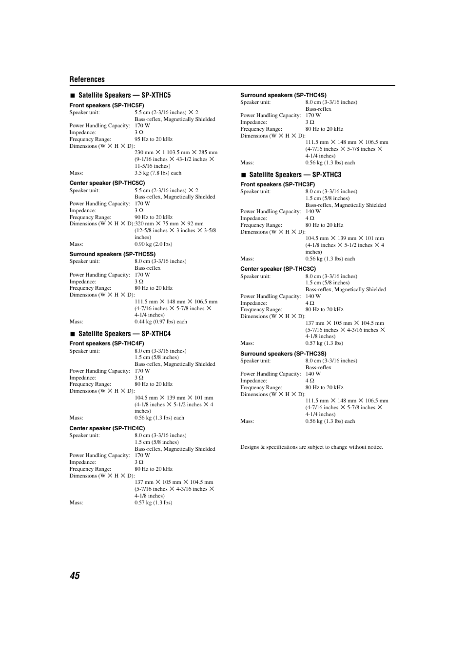 References | JVC TH-C3 User Manual | Page 48 / 59