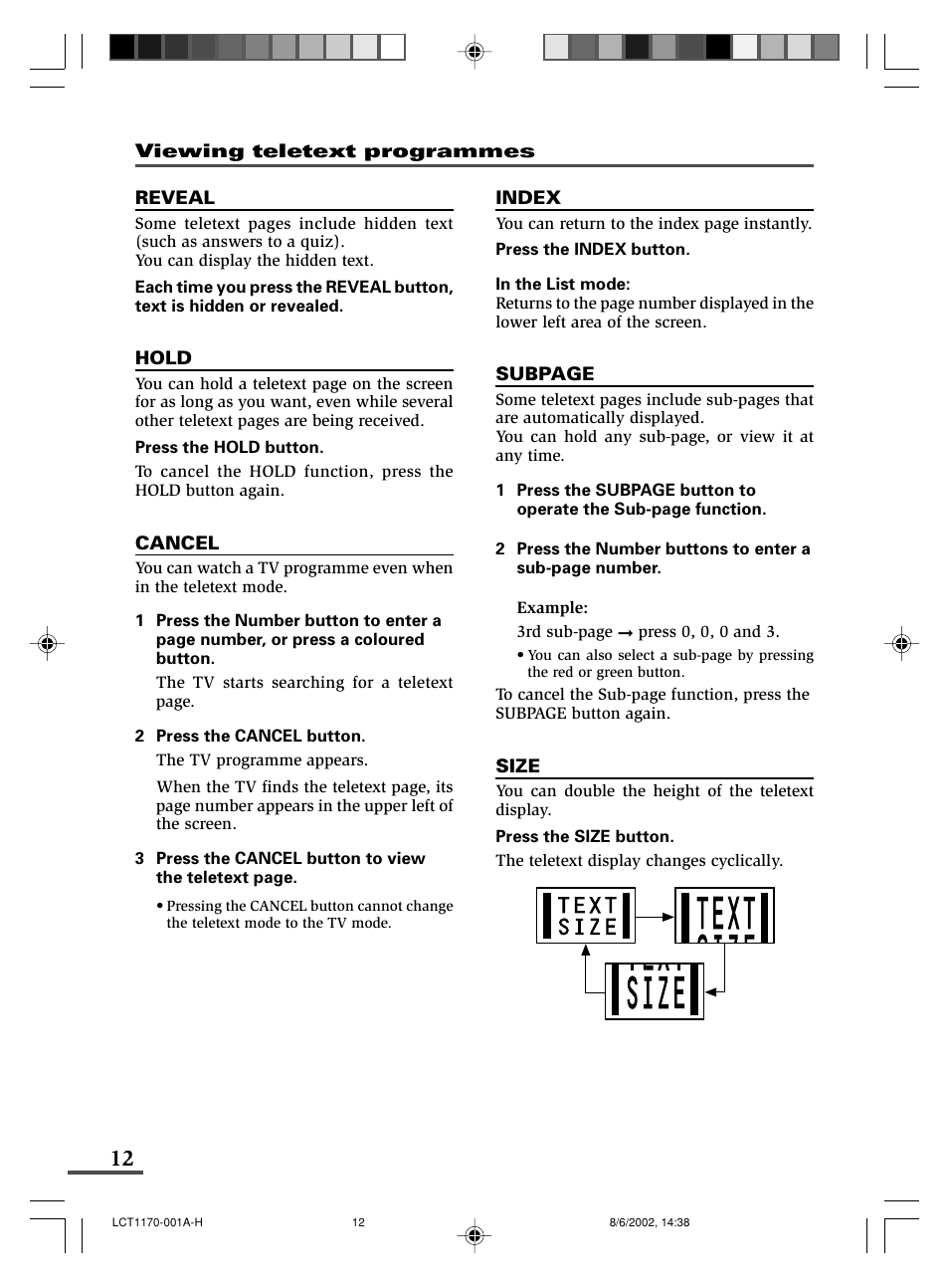 JVC AV-21WX3 User Manual | Page 12 / 112