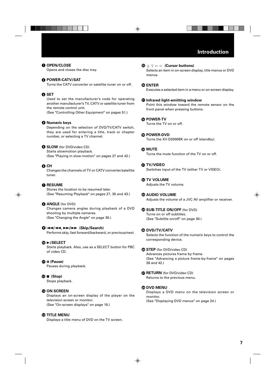 Introduction | JVC XV-D2000BK User Manual | Page 9 / 68