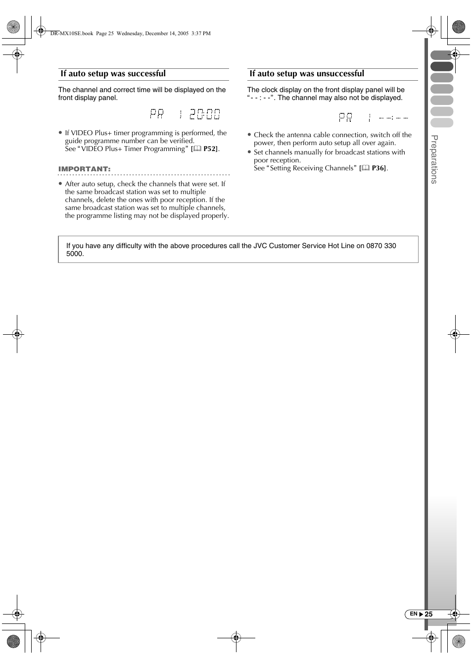 JVC DR-MX10SEK User Manual | Page 25 / 128
