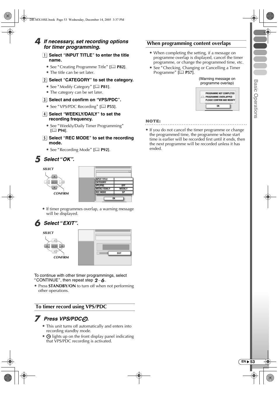 JVC DR-MX10SEK User Manual | Page 53 / 128