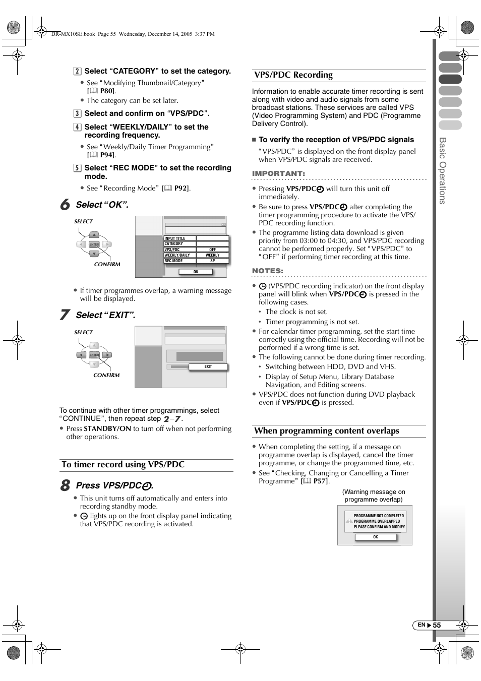 JVC DR-MX10SEK User Manual | Page 55 / 128