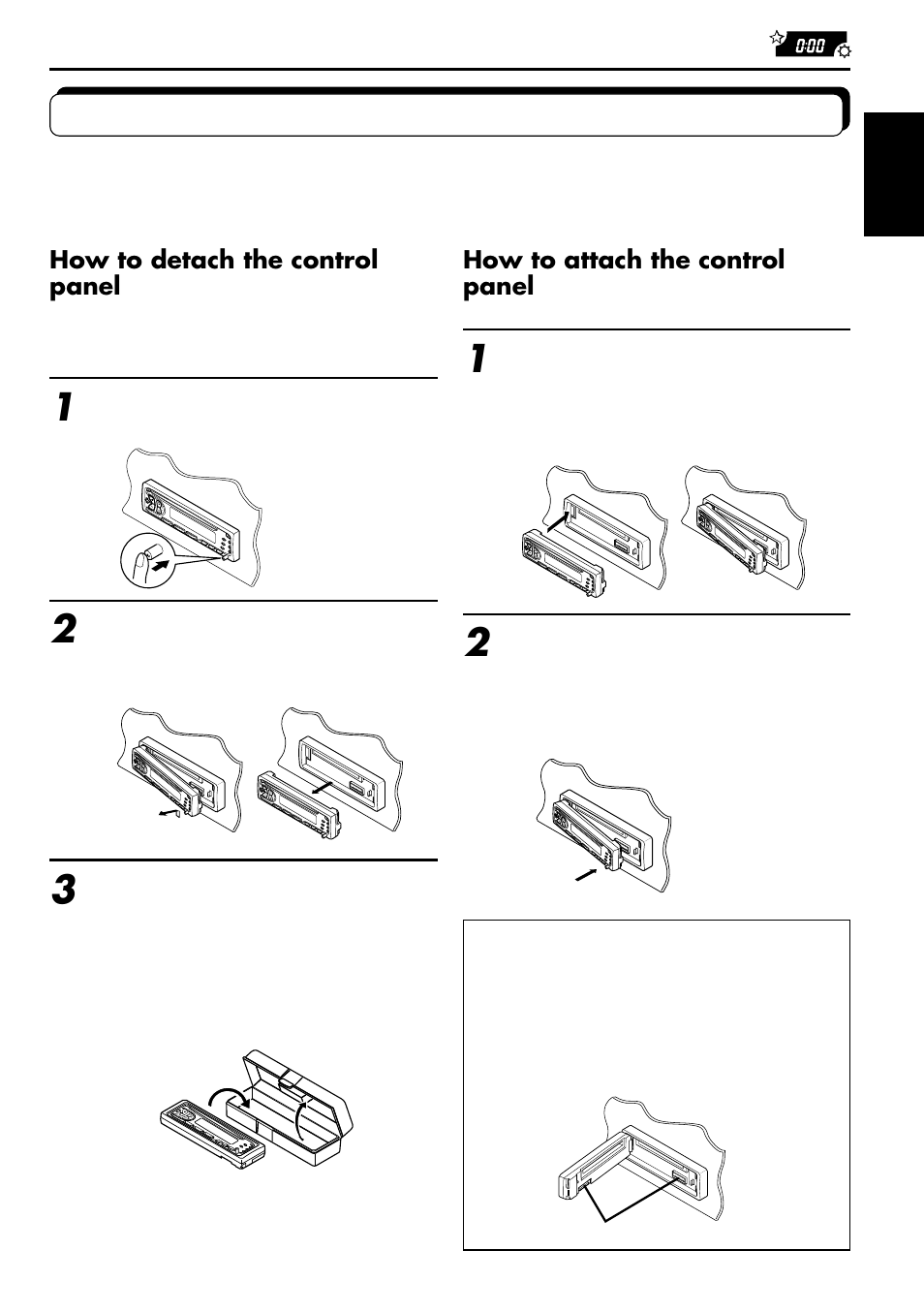 Detaching the control panel | JVC KD-S707R User Manual | Page 27 / 35
