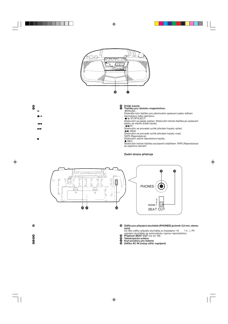 Standby on one-touch operation, Fm/am, Standby/on | JVC RC-BX15BK  EN User Manual | Page 14 / 44