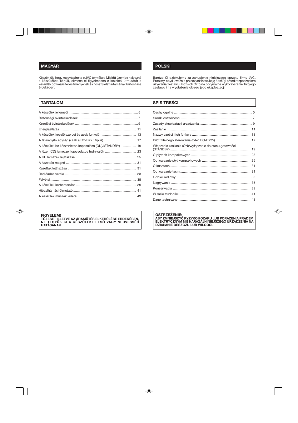 JVC RC-BX15BK  EN User Manual | Page 3 / 44