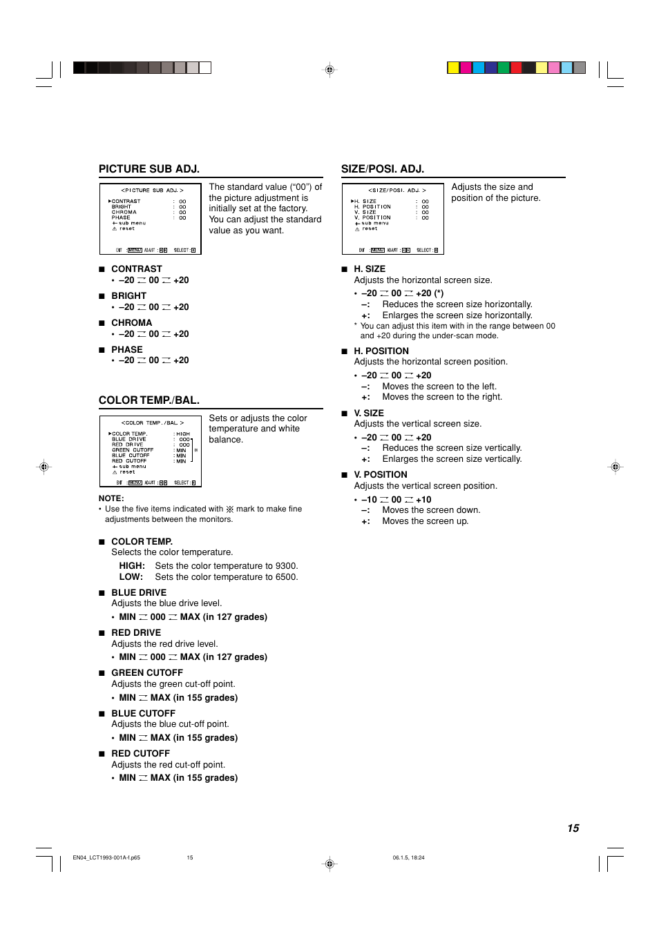 JVC TM-1051DG User Manual | Page 15 / 24