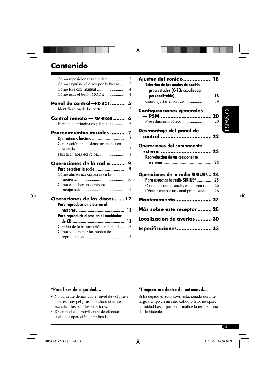 JVC KD-S31 User Manual | Page 35 / 98