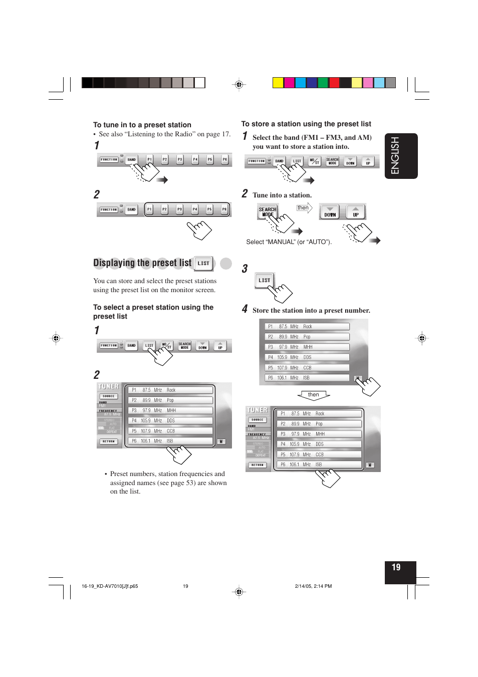 JVC KD-AV7010 User Manual | Page 19 / 92