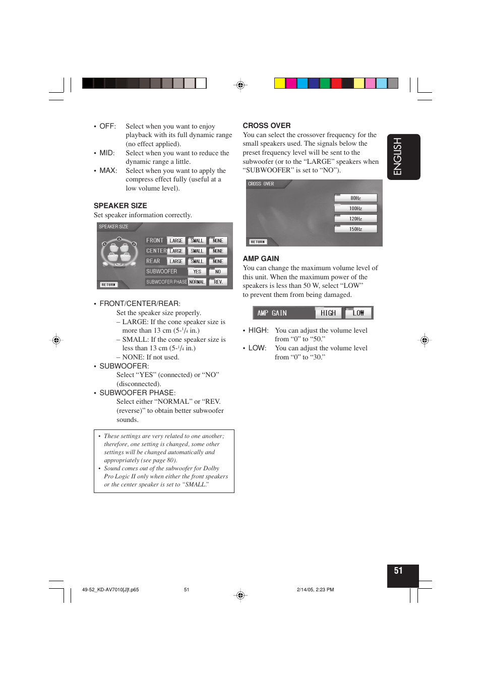 English | JVC KD-AV7010 User Manual | Page 51 / 92