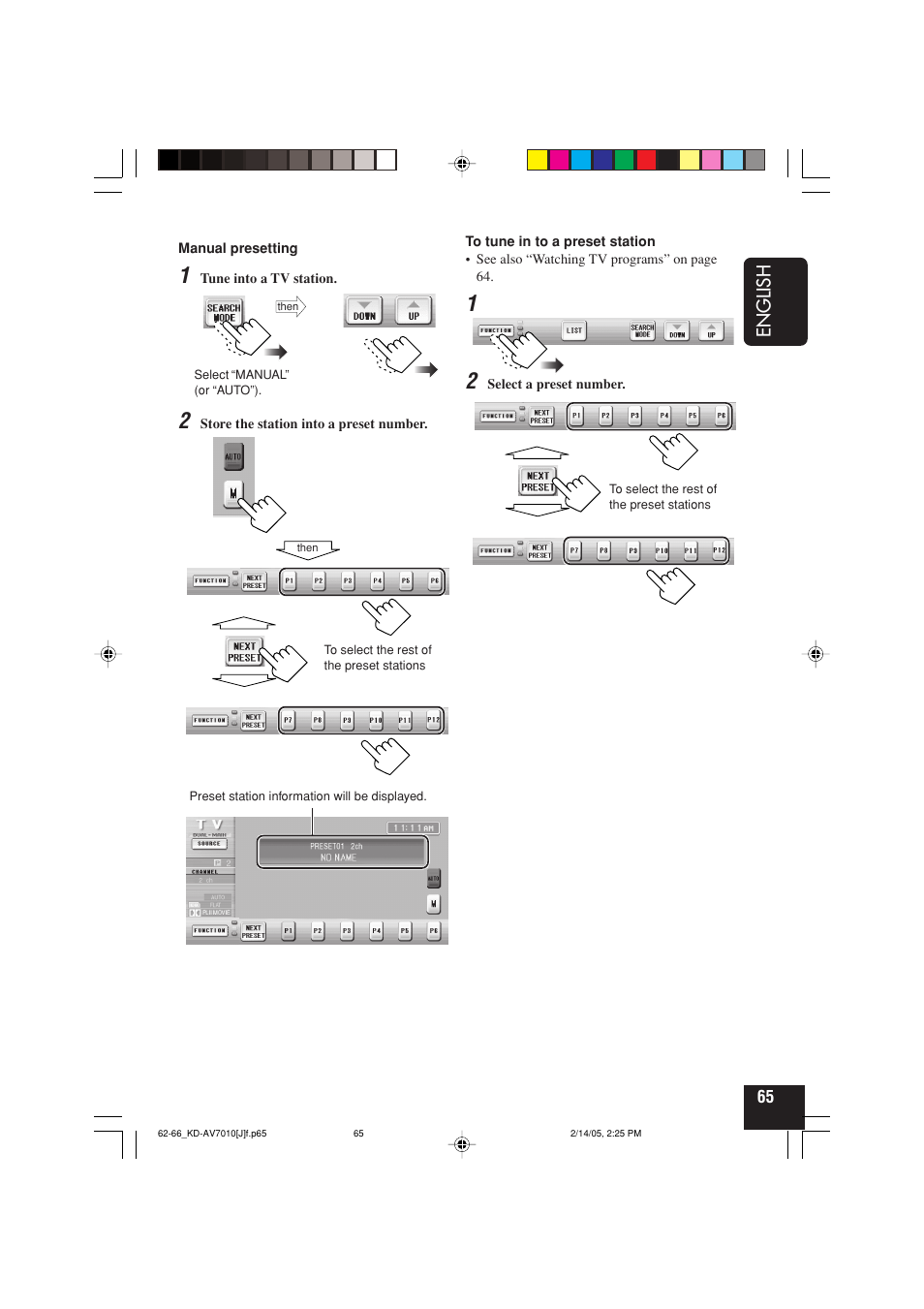 English | JVC KD-AV7010 User Manual | Page 65 / 92