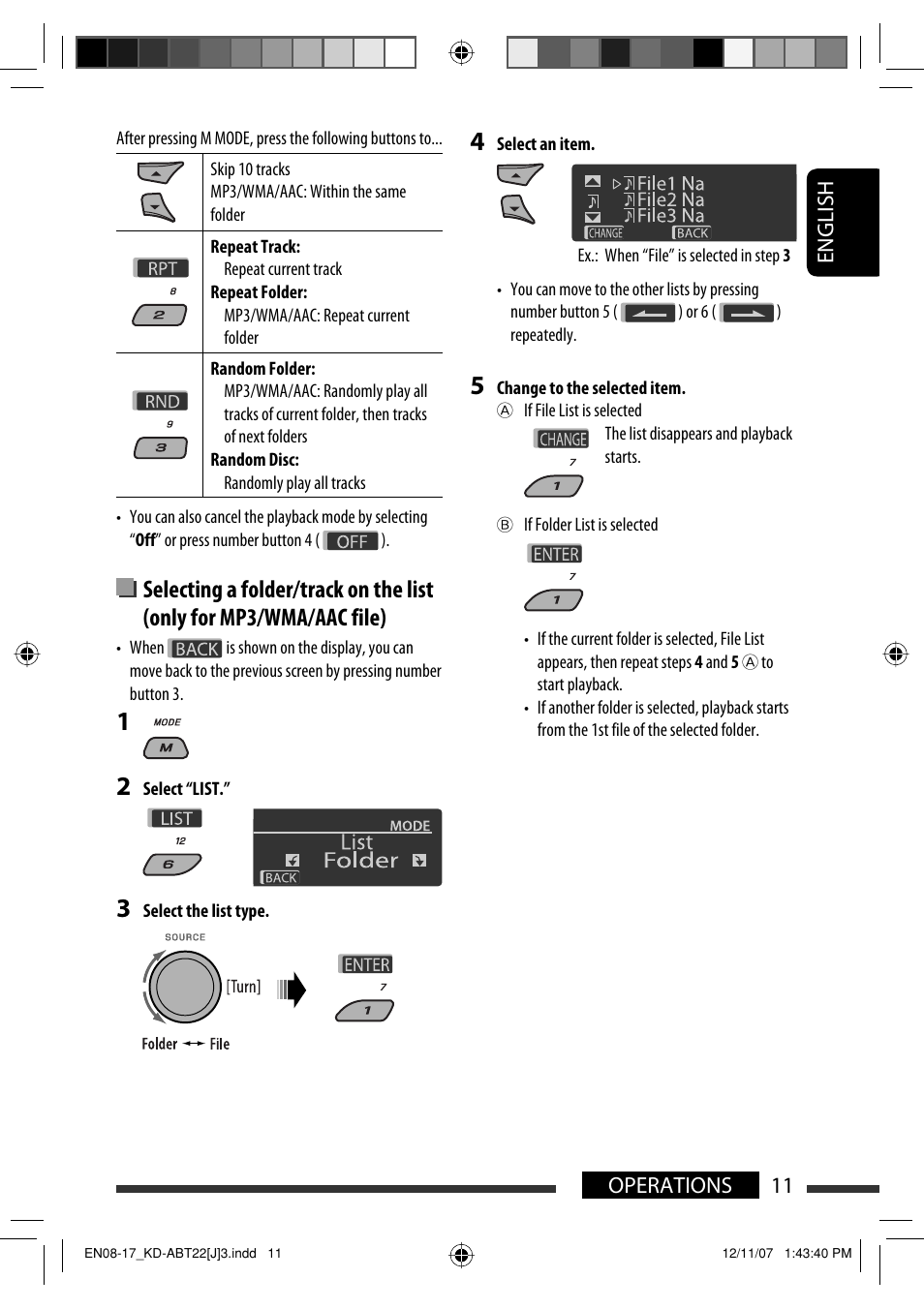JVC Model KD-ABT22J User Manual | Page 11 / 153