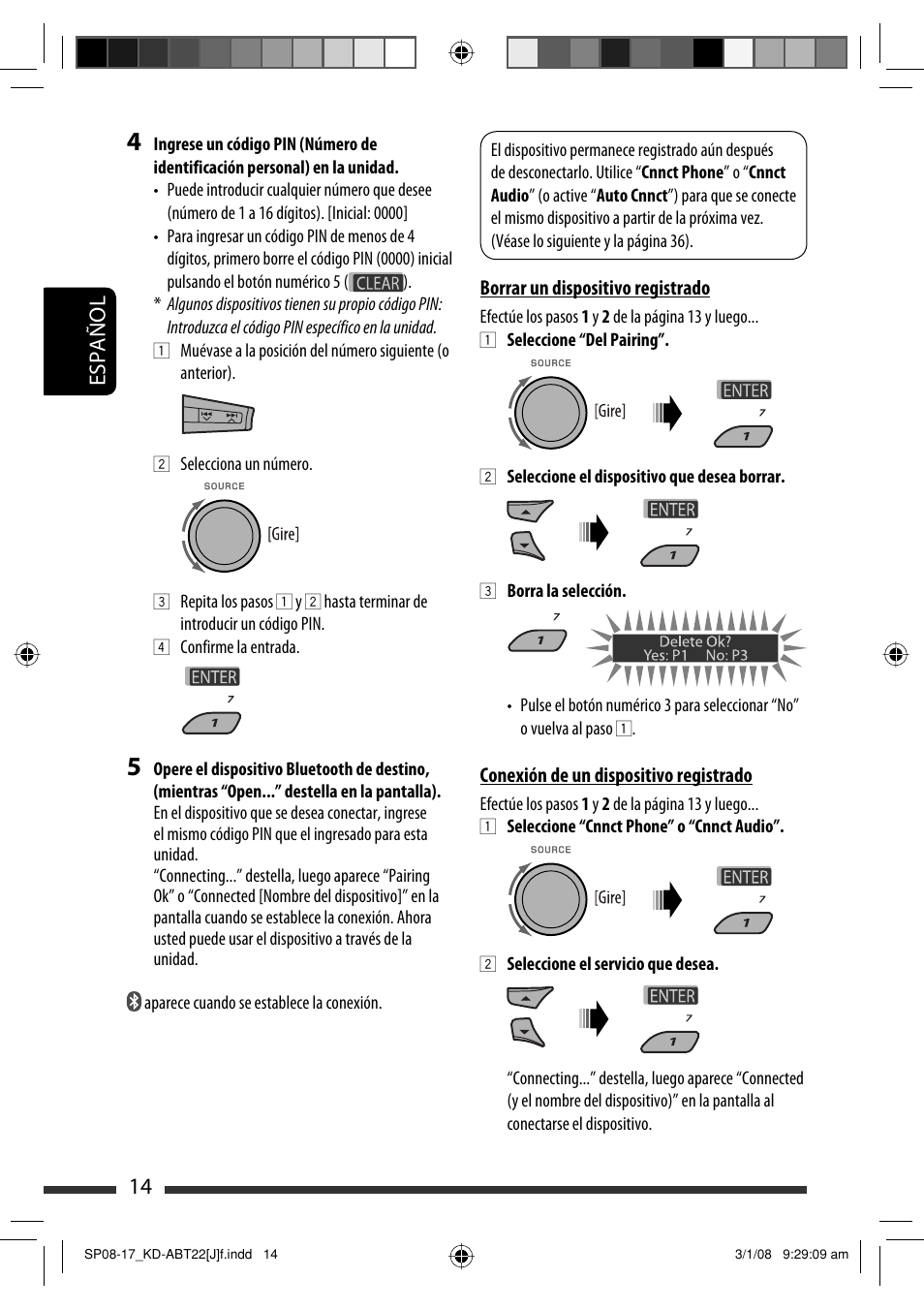 Español 14 | JVC Model KD-ABT22J User Manual | Page 64 / 153