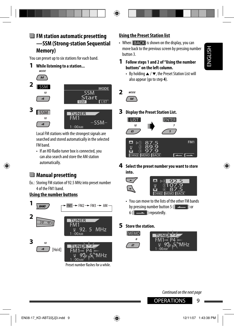 Manual presetting | JVC Model KD-ABT22J User Manual | Page 9 / 153