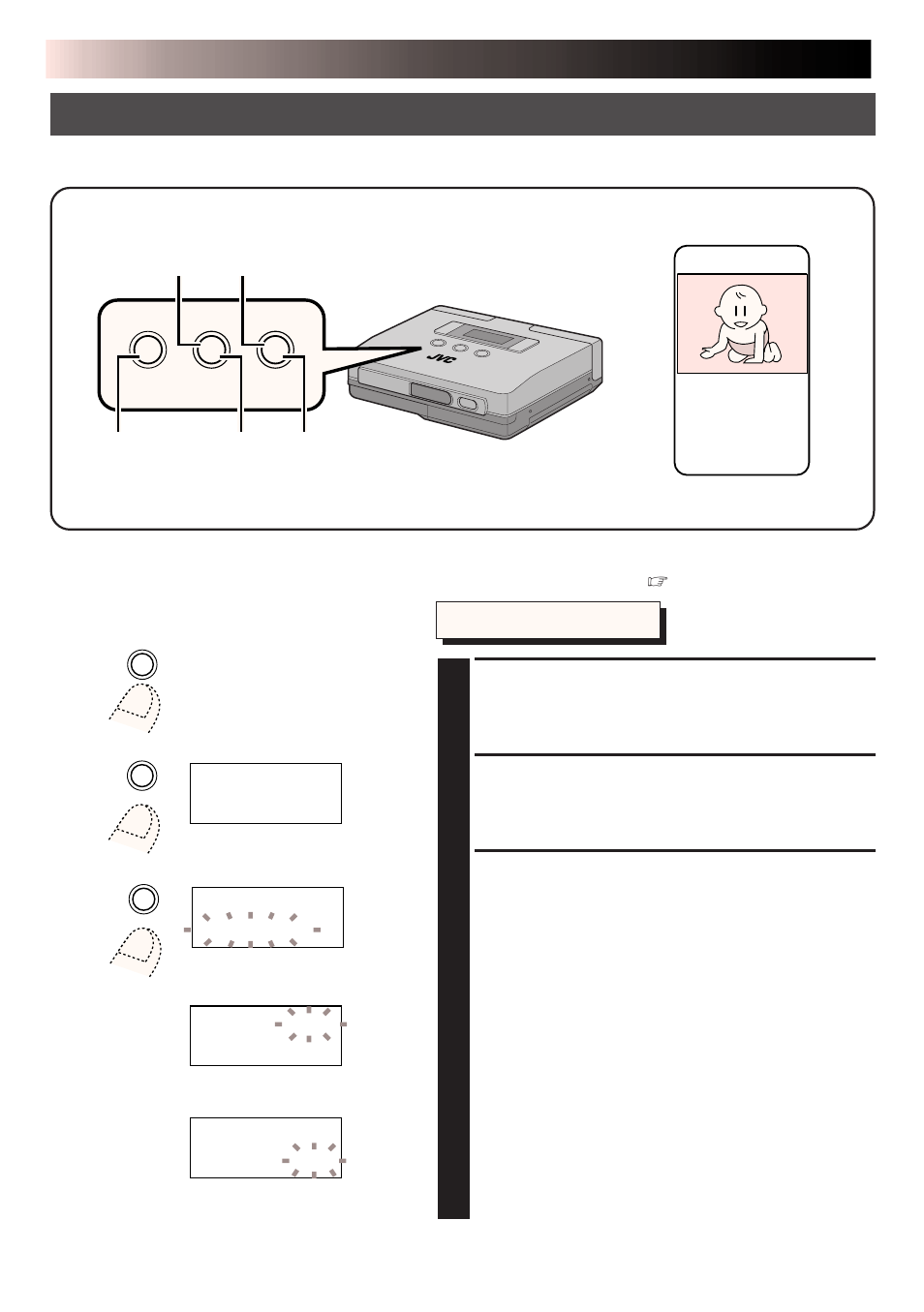 Miscellaneous printing operations (cont.), Combining image and calendar – calendar printing, Selecting menu item | Press the menu button, Press the select button, Press the set button | JVC MINI VIDEO PRINTER GV-HT1 User Manual | Page 31 / 47