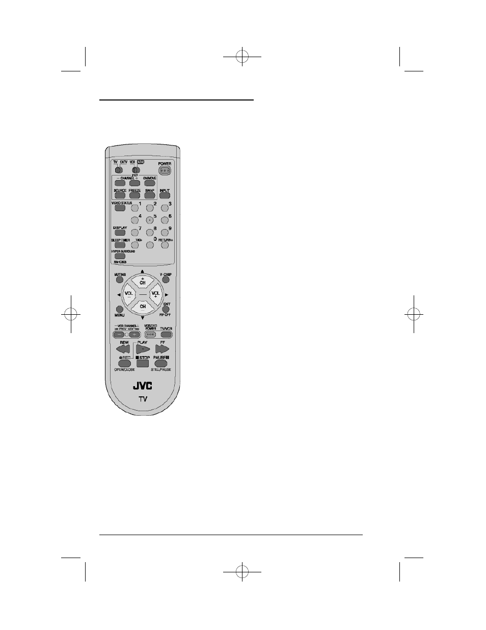 Remote control, Rm-c305 | JVC AV 27260 User Manual | Page 17 / 52