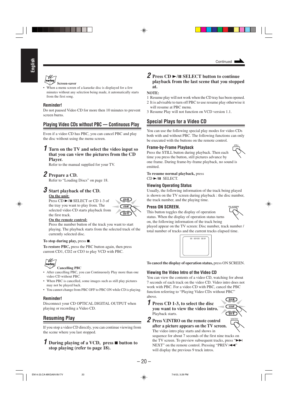 JVC CA-MXGA7V User Manual | Page 24 / 40