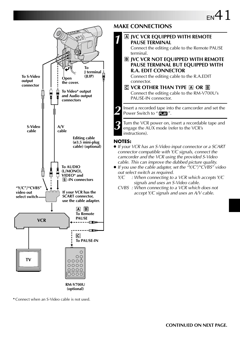 JVC 1000MKV*UN*VP User Manual | Page 41 / 55