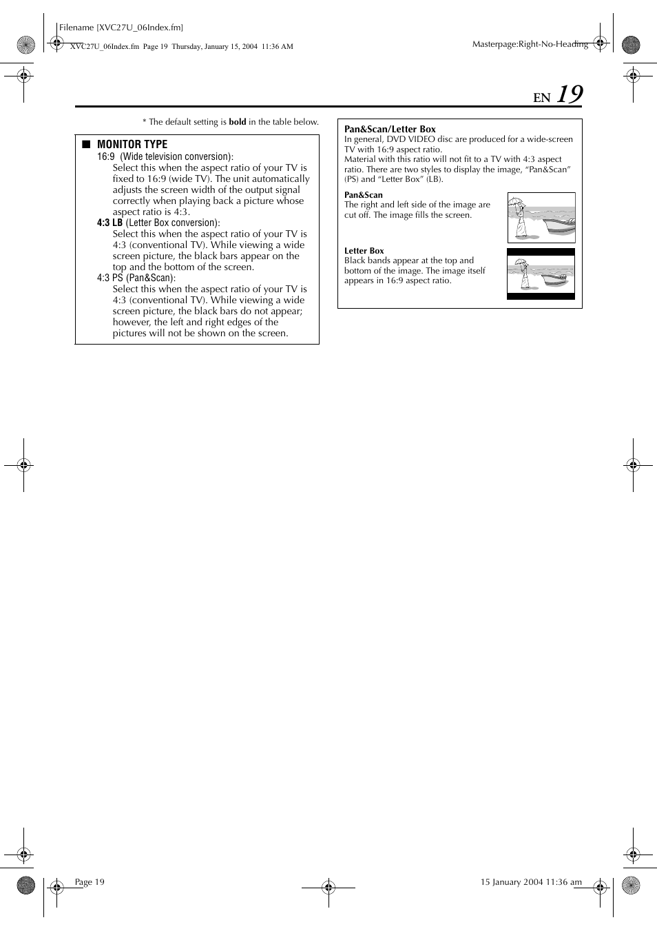 JVC HR-XVC26U User Manual | Page 19 / 92