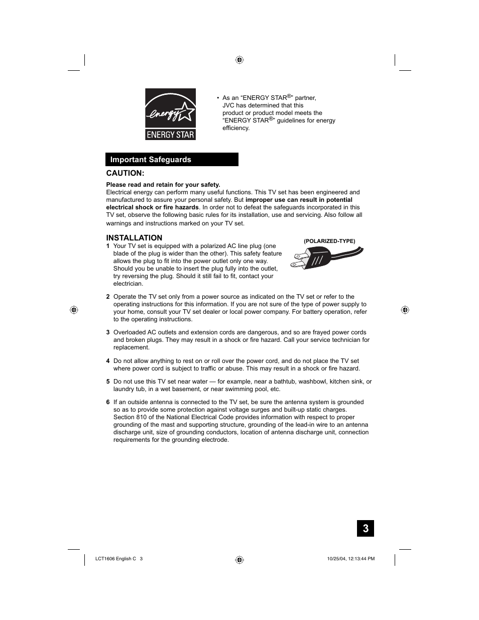 JVC LCT1606-001B-A User Manual | Page 3 / 72