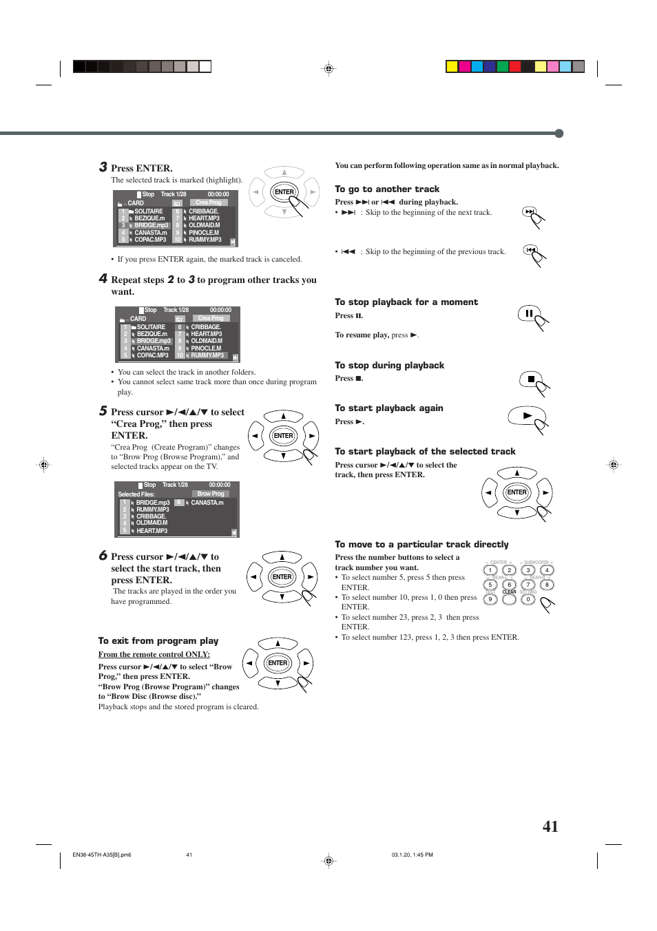 Press enter | JVC SP-THA35 User Manual | Page 45 / 68