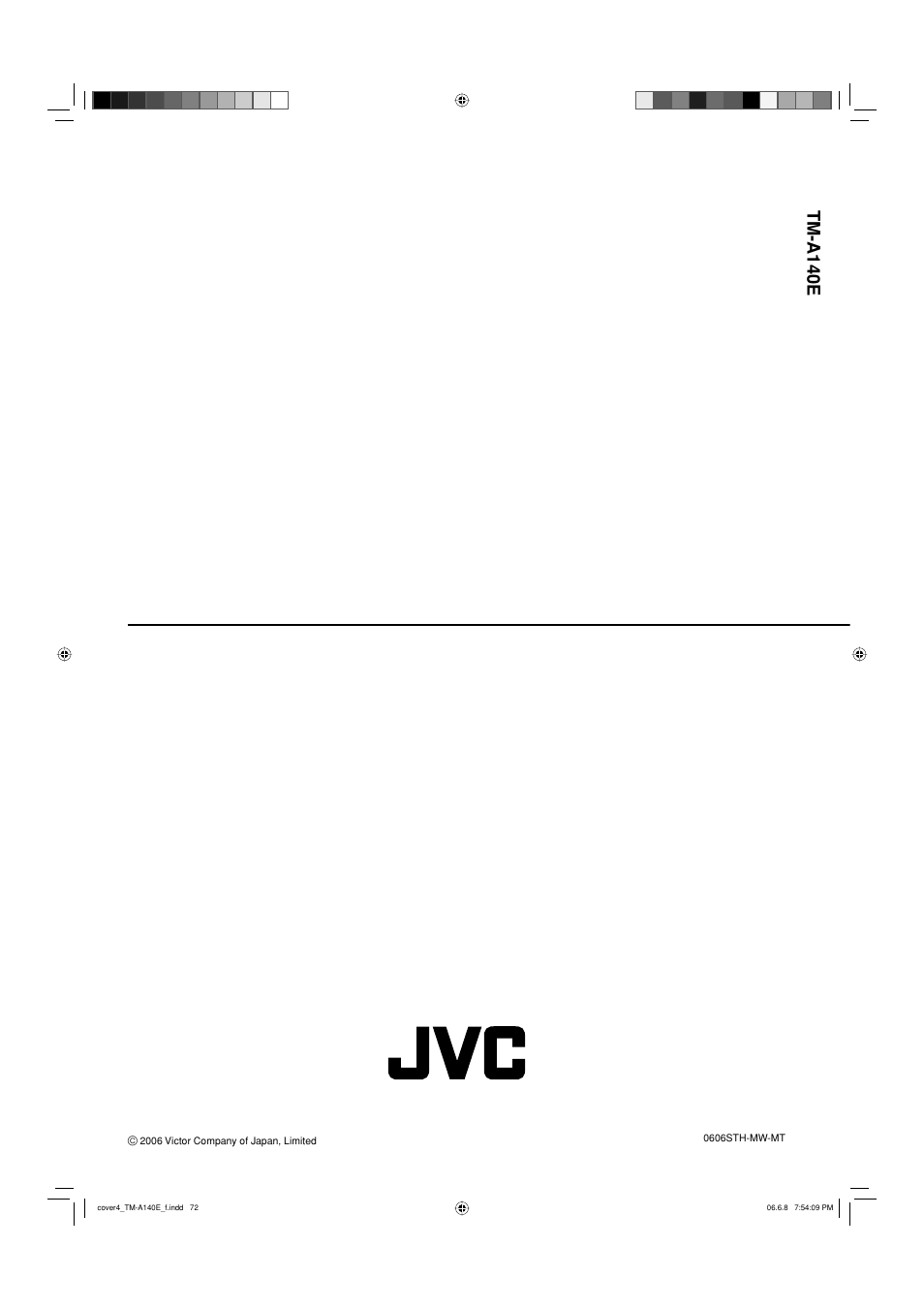 Tm-a140e | JVC Colour Video Monitor TM-A140E User Manual | Page 16 / 16