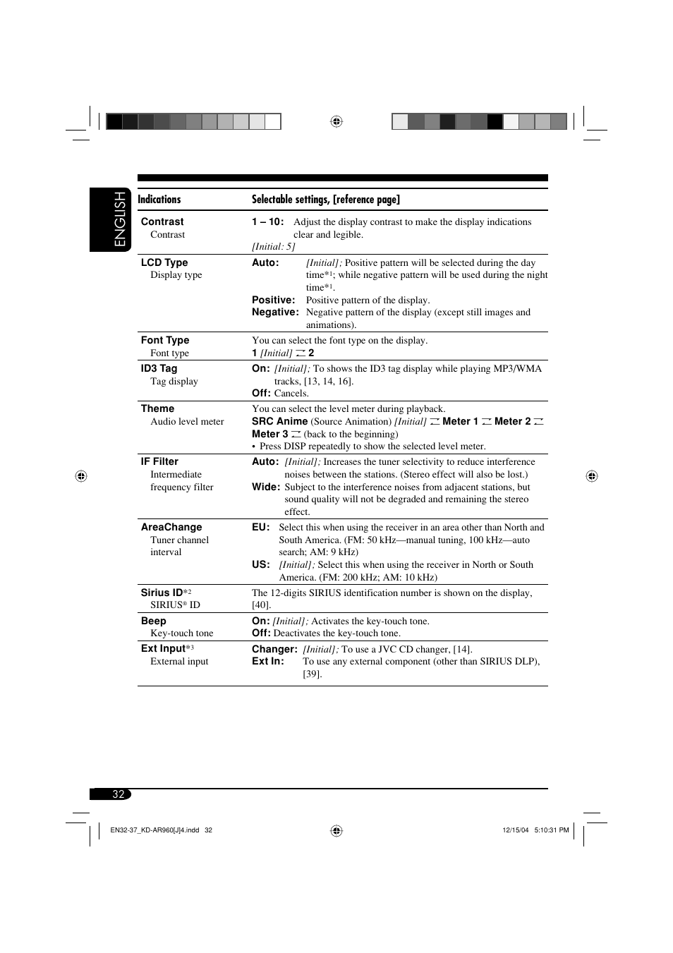 English | JVC KD-LH910 User Manual | Page 32 / 58