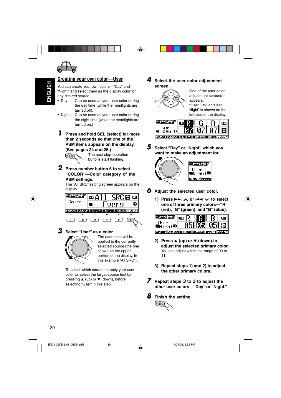 JVC KD-LH1105 User Manual | Page 30 / 49