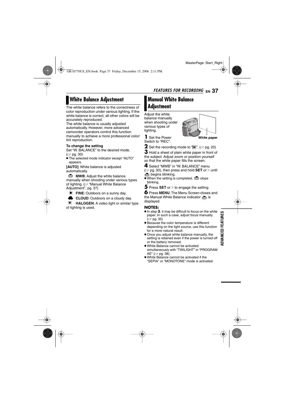 JVC GR-D770U User Manual | Page 37 / 48