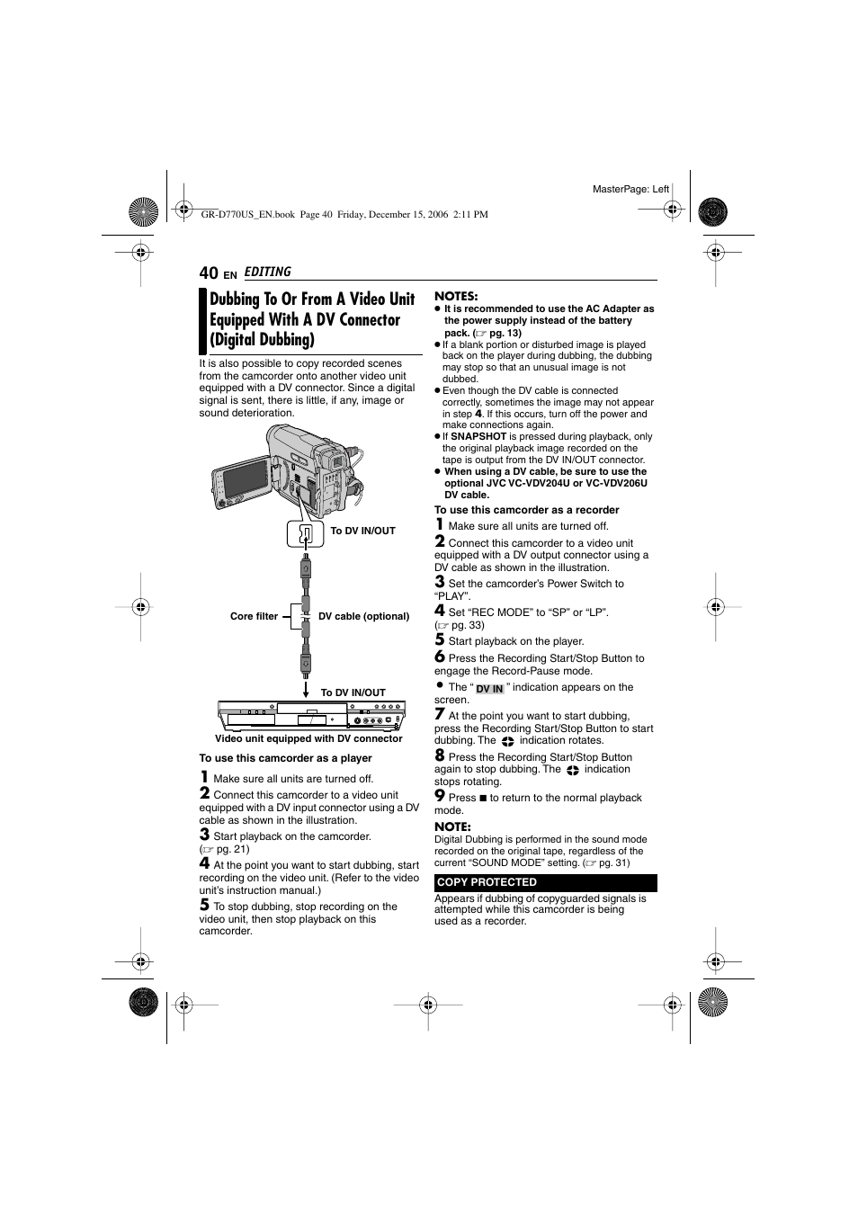 JVC GR-D770U User Manual | Page 40 / 48